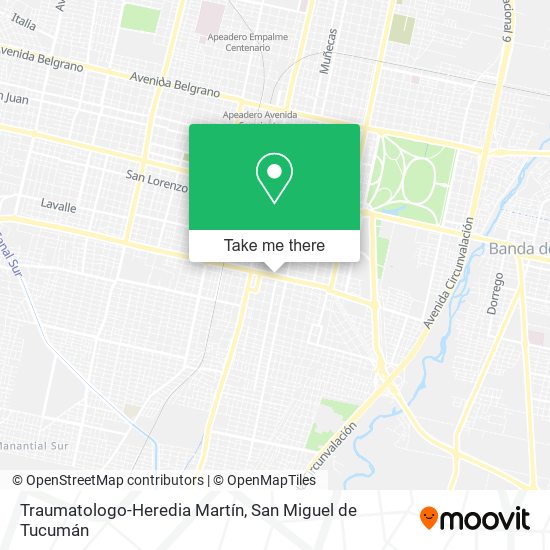 Traumatologo-Heredia Martín map