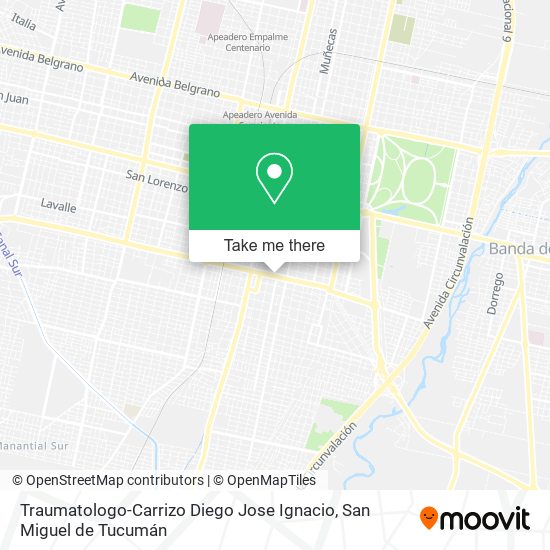 Traumatologo-Carrizo Diego Jose Ignacio map