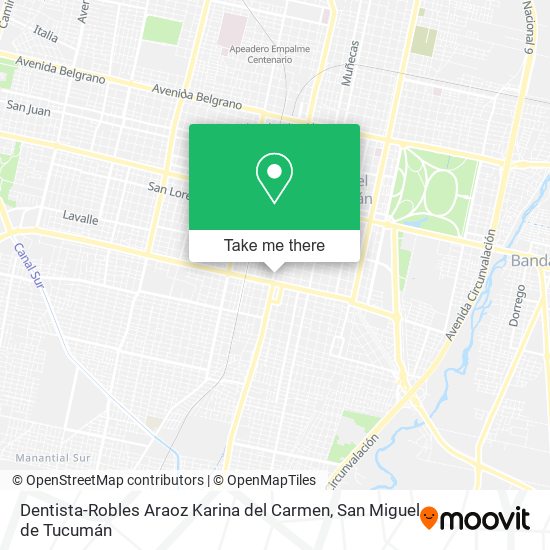 Dentista-Robles Araoz Karina del Carmen map