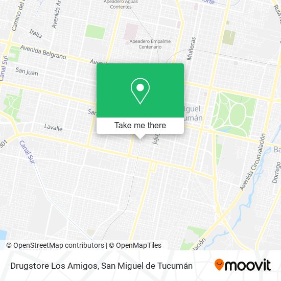 Drugstore Los Amigos map