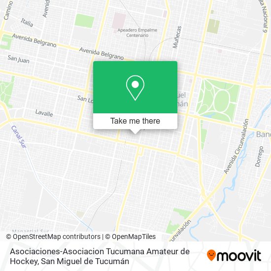 Asociaciones-Asociacion Tucumana Amateur de Hockey map