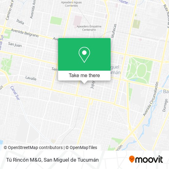 Tú Rincón M&G map