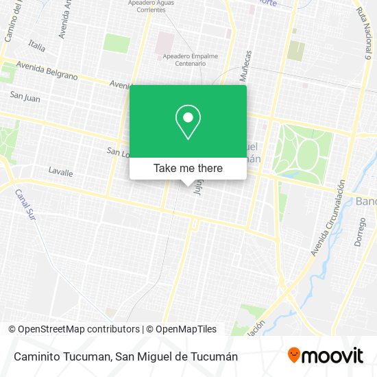 Caminito Tucuman map