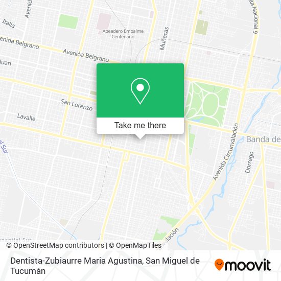 Dentista-Zubiaurre Maria Agustina map