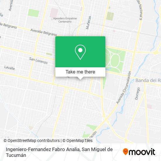 Ingeniero-Fernandez Fabro Analia map