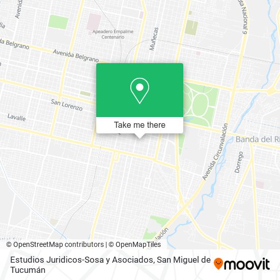 Estudios Juridicos-Sosa y Asociados map