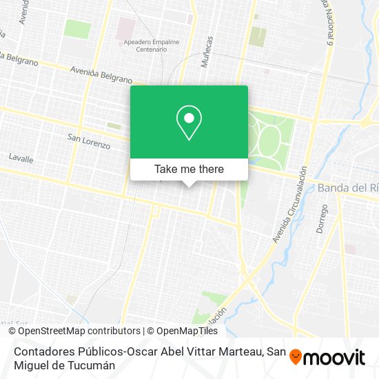 Contadores Públicos-Oscar Abel Vittar Marteau map