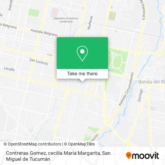 Contreras Gomez, cecilia Maria Margarita map