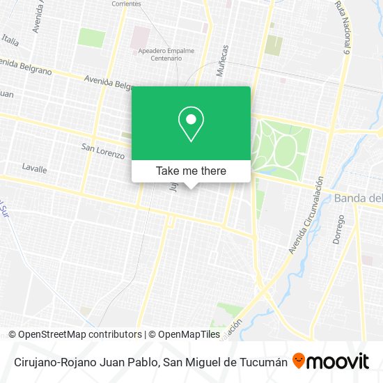 Cirujano-Rojano Juan Pablo map