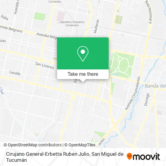 Cirujano General-Erbetta Ruben Julio map