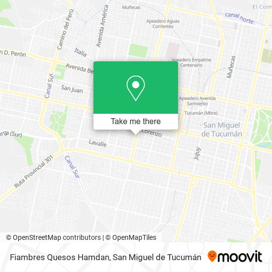 Fiambres Quesos Hamdan map