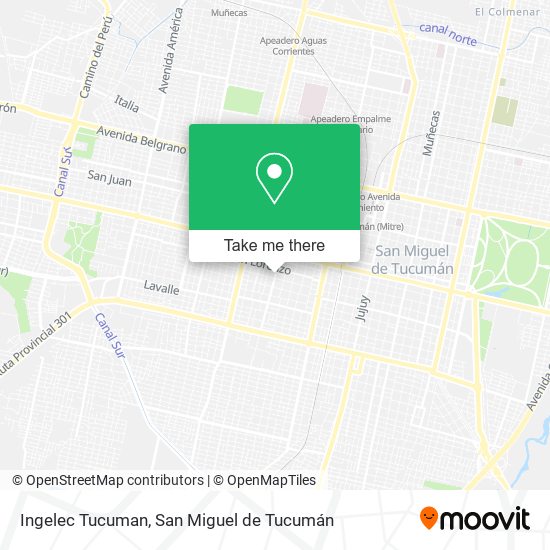 Mapa de Ingelec Tucuman