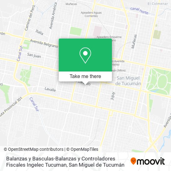 Balanzas y Basculas-Balanzas y Controladores Fiscales Ingelec Tucuman map