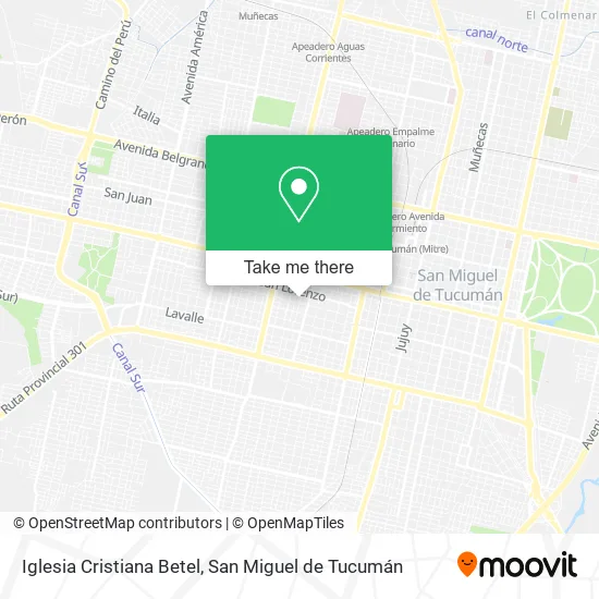 Mapa de Iglesia Cristiana Betel