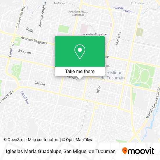 Iglesias Maria Guadalupe map