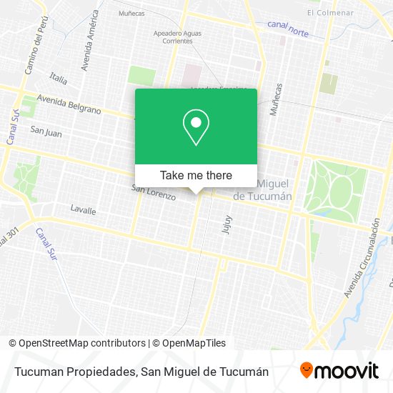 Mapa de Tucuman Propiedades