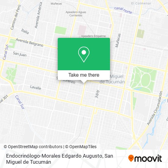 Endocrinólogo-Morales Edgardo Augusto map