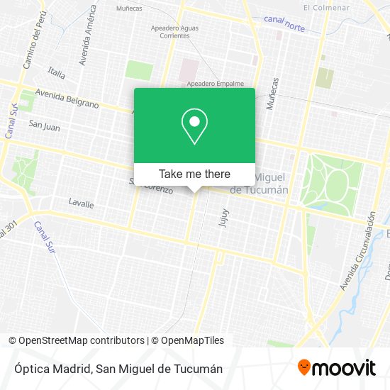 Mapa de Óptica Madrid