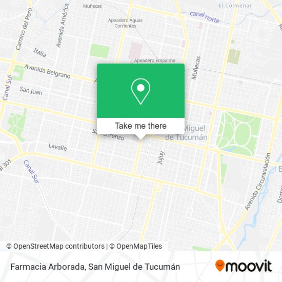 Farmacia Arborada map