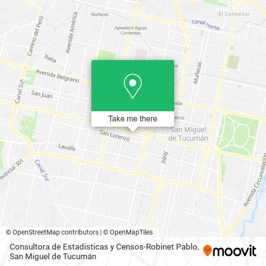 Consultora de Estadisticas y Censos-Robinet Pablo map