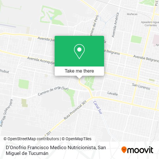 D'Onofrio Francisco Medico Nutricionista map