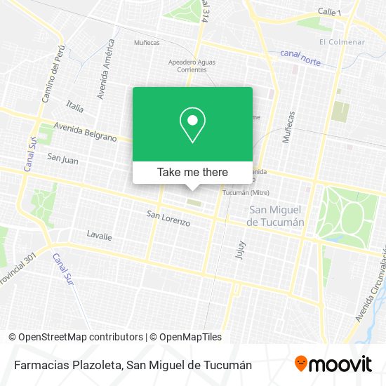 Farmacias Plazoleta map