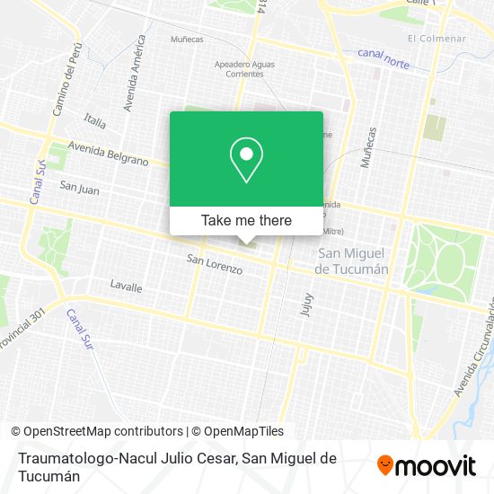 Traumatologo-Nacul Julio Cesar map