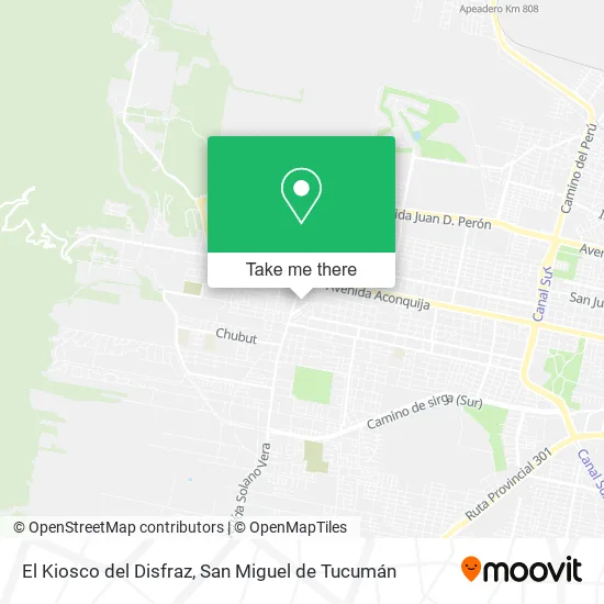 Mapa de El Kiosco del Disfraz