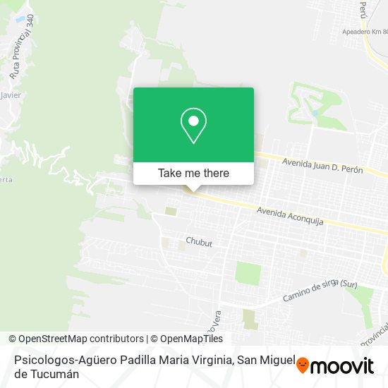 Psicologos-Agüero Padilla Maria Virginia map