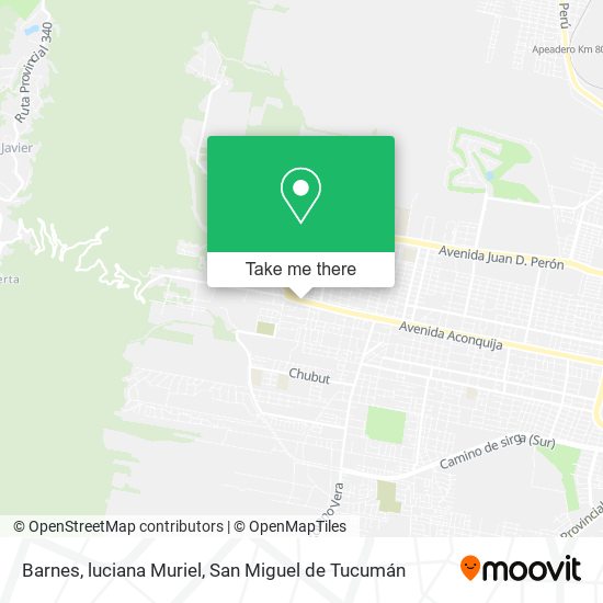 Barnes, luciana Muriel map