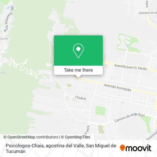 Psicologos-Chaia, agostina del Valle map