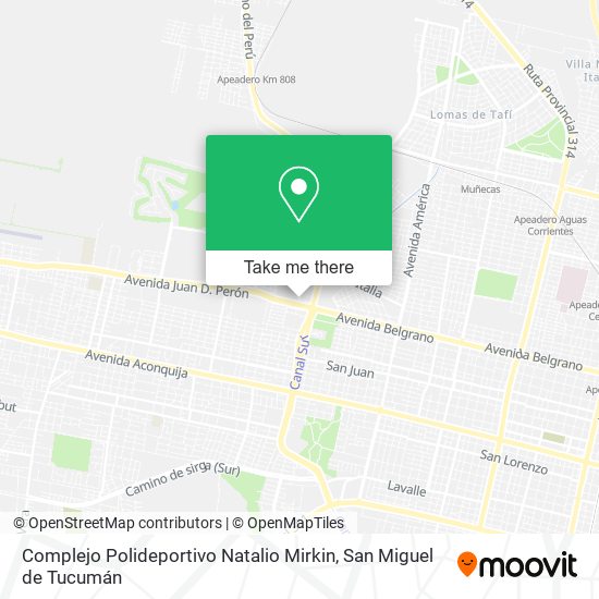 Complejo Polideportivo Natalio Mirkin map