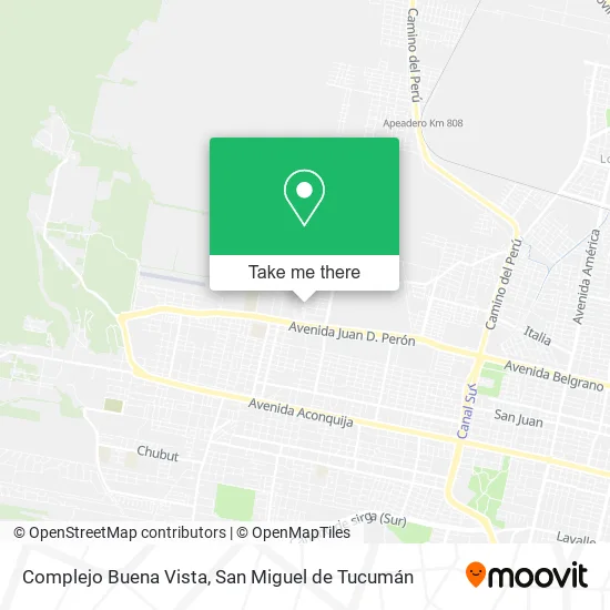 Mapa de Complejo Buena Vista