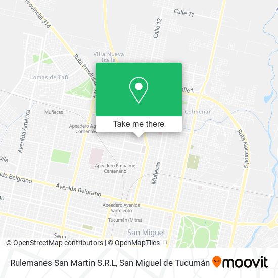 Rulemanes San Martin S.R.L map