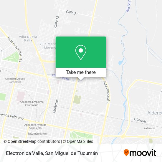 Electronica Valle map