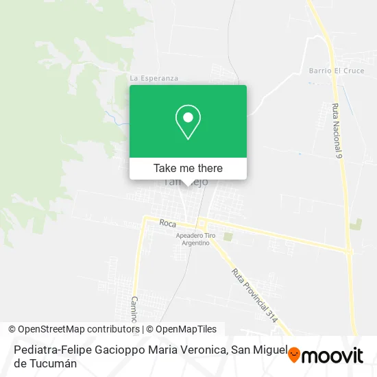 Pediatra-Felipe Gacioppo Maria Veronica map