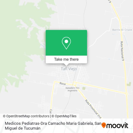 Medicos Pediatras-Dra Camacho Maria Gabriela map