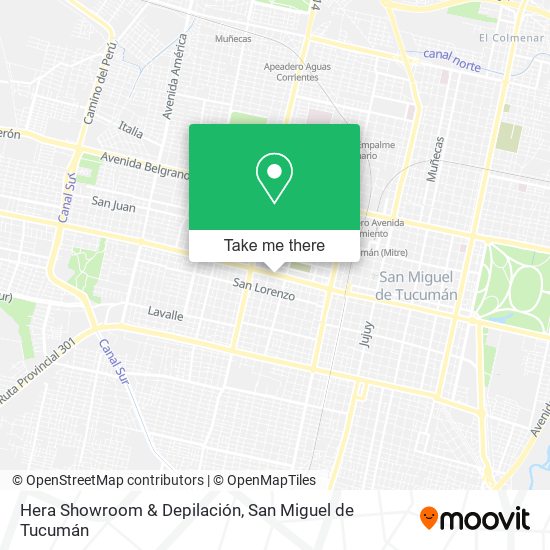 Mapa de Hera Showroom & Depilación