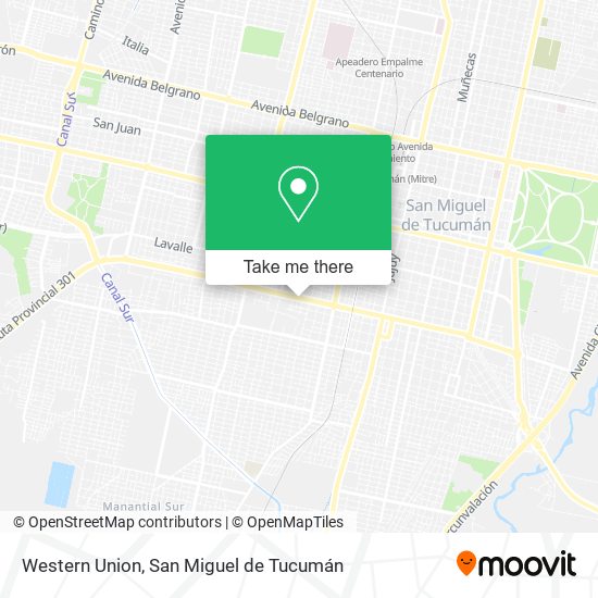 Western Union map