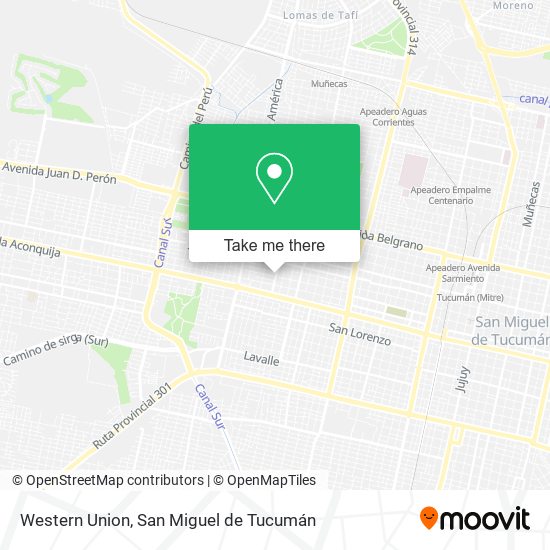 Western Union map