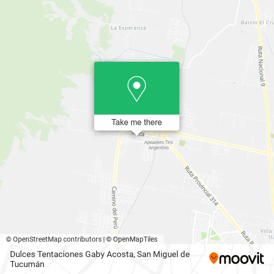 Dulces Tentaciones Gaby Acosta map