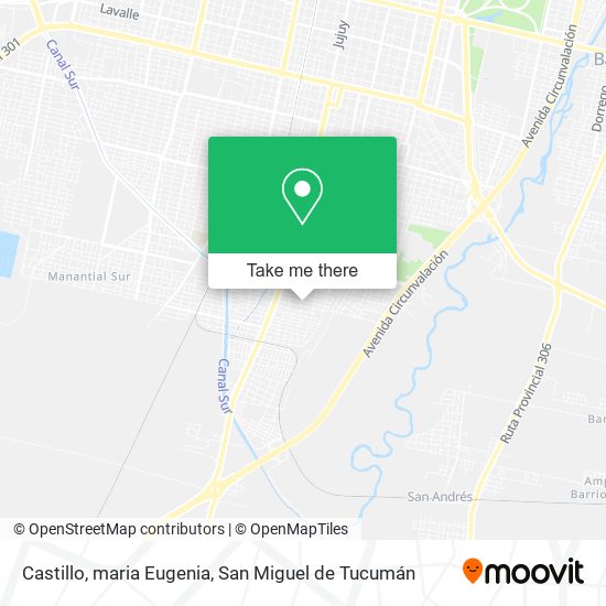 Castillo, maria Eugenia map