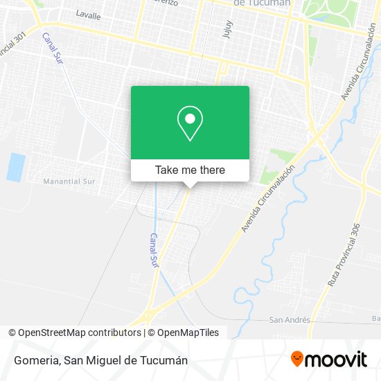 Gomeria map