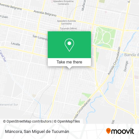 Mapa de Máncora