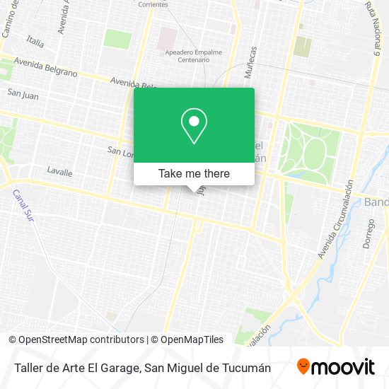 Mapa de Taller de Arte El Garage