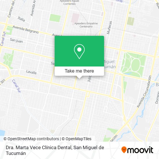 Dra. Marta Vece Clínica Dental map