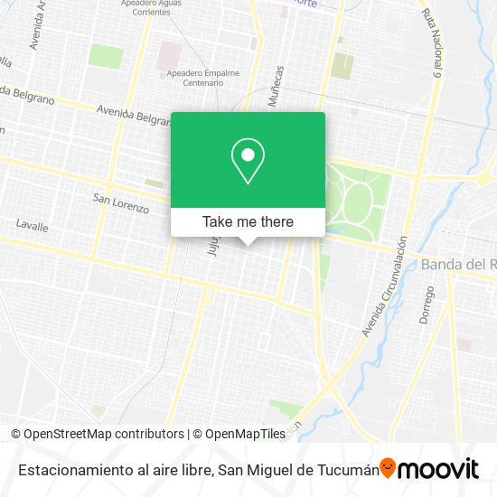 Estacionamiento al aire libre map