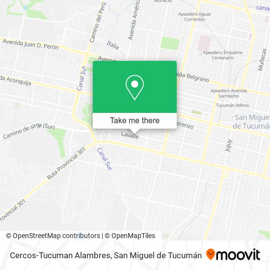 Cercos-Tucuman Alambres map