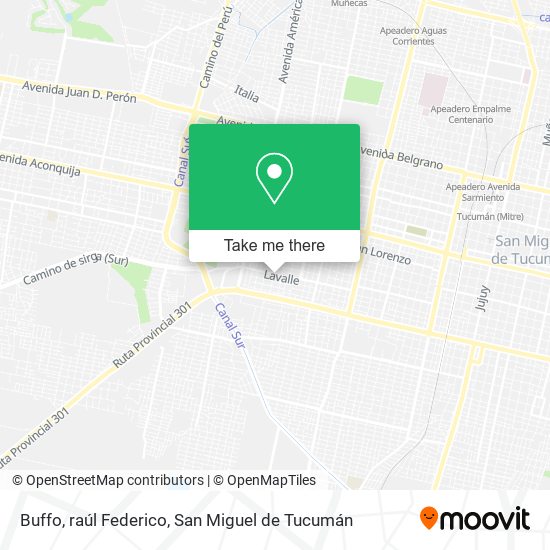 Buffo, raúl Federico map