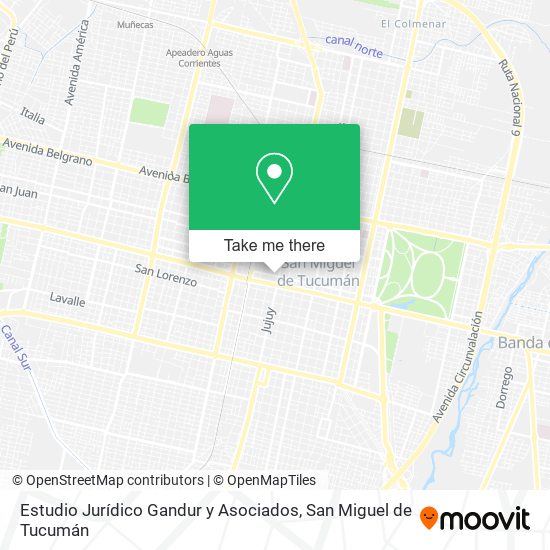 Estudio Jurídico Gandur y Asociados map